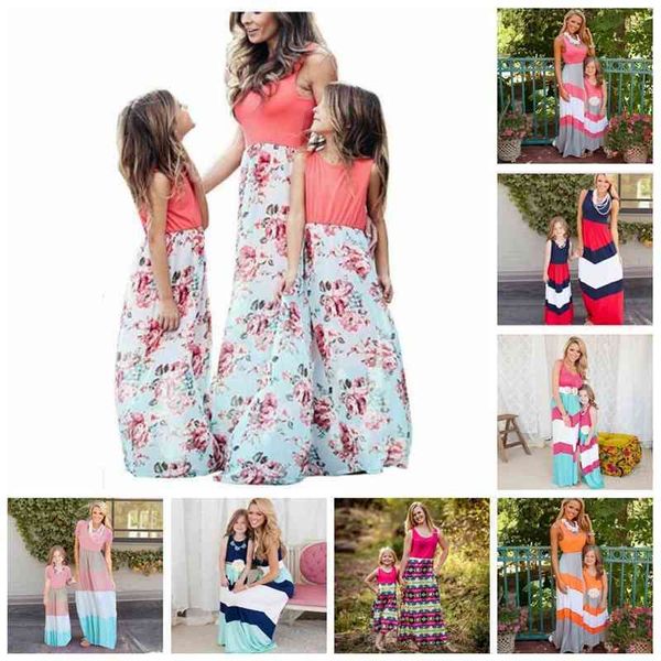 parent-child sleeveless long dress 24 styles mother daughter striped floral beach maxi dresses vest patchwork dress matching outfits ooa6656, Black;white
parent-child sleeveless long dress 24 styles mother daughter striped floral beach maxi dresses vest patchwork dress matching outfits ooa6656, Black;white