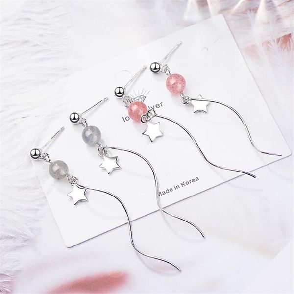 temperament strawberry crystal 925 sterling silver jewelry long wave ear line five-pointed stars dangle earrings se727 & chandelier
temperament strawberry crystal 925 sterling silver jewelry long wave ear line five-pointed stars dangle earrings se727 & chandelier