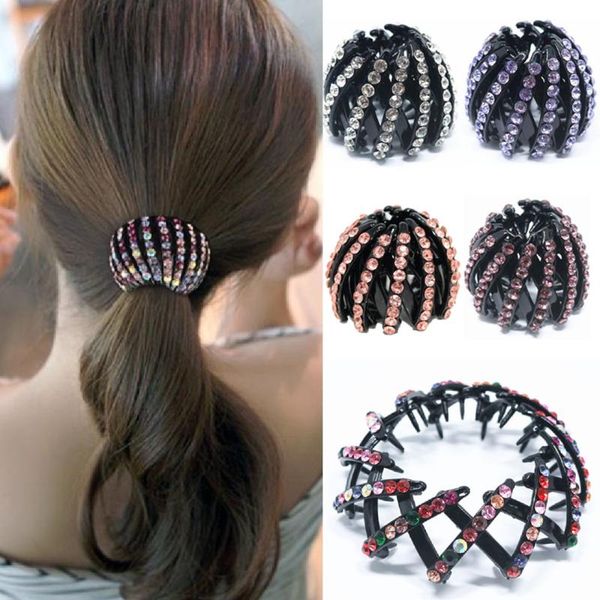 hair accessories women rhinestone clip claw bird nest ponytail holder hairpin wedding party, Slivery;white
hair accessories women rhinestone clip claw bird nest ponytail holder hairpin wedding party, Slivery;white