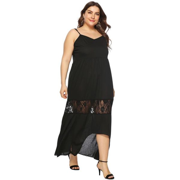dresses for women large size women's irregular lace patchwork waist slimming sling dress split floor length casual, Black;gray
dresses for women large size women's irregular lace patchwork waist slimming sling dress split floor length casual, Black;gray