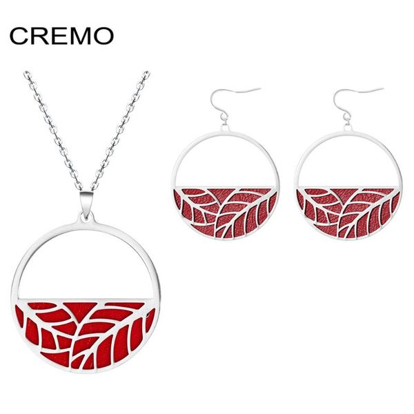 earrings & necklace koaem stainless steel leaf chain and set women gothic interchangeable leather jewelry matching, Silver
earrings & necklace koaem stainless steel leaf chain and set women gothic interchangeable leather jewelry matching, Silver
