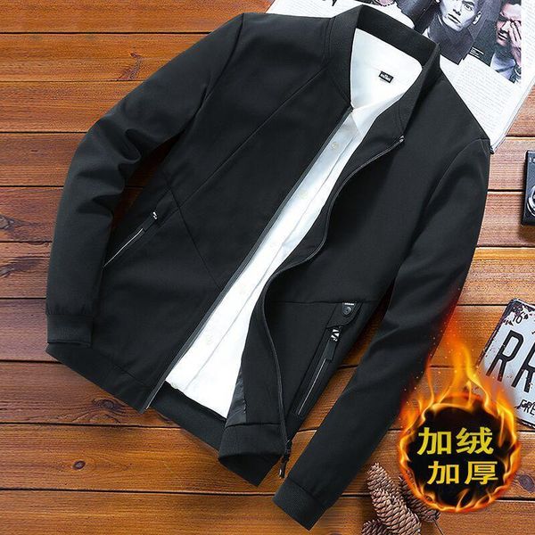 men's jackets jacket 2021 autumn and winter korean version of the trend large size plus velvet thick casual clothes, Black;brown
men's jackets jacket 2021 autumn and winter korean version of the trend large size plus velvet thick casual clothes, Black;brown