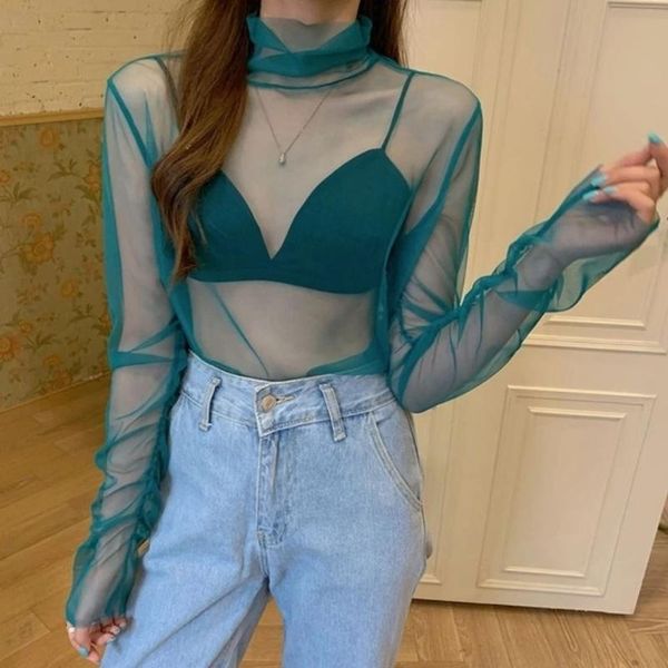 women's t-shirt summer women t shirts hollow out fishnet bottoming shirt korean fashion long sleeve mesh green white tees clothes
women's t-shirt summer women t shirts hollow out fishnet bottoming shirt korean fashion long sleeve mesh green white tees clothes