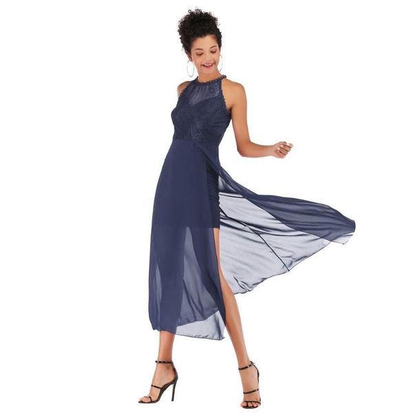 casual dresses 2021 dress women's fashion spring and summer models off-shoulder lace stitching split chiffon, Black;gray
casual dresses 2021 dress women's fashion spring and summer models off-shoulder lace stitching split chiffon, Black;gray