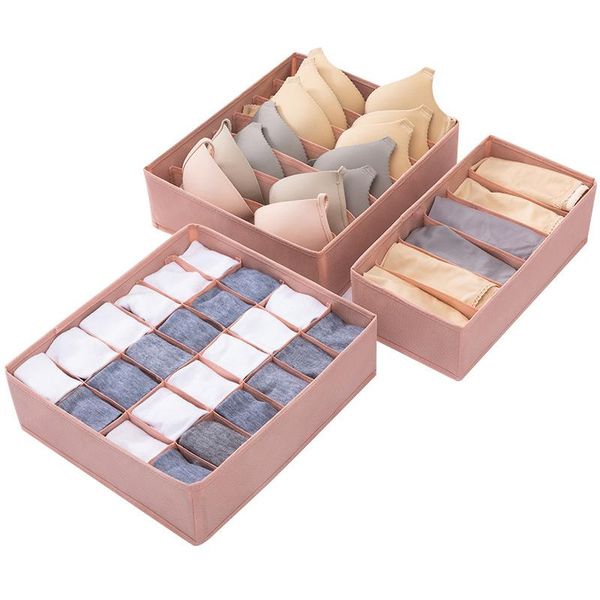 storage drawers 3pcs foldable cloth box closet dresser drawer divider organizer basket bins for underwear bras,
storage drawers 3pcs foldable cloth box closet dresser drawer divider organizer basket bins for underwear bras,