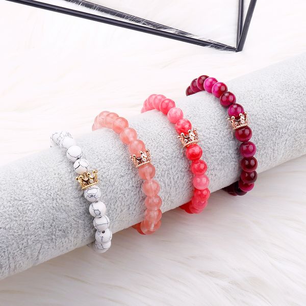 2pcs/lot handmade natural stone crown beaded couple bracelet strands for lovers fashion stretch bead distance bracelets friendship jewelry, Black
2pcs/lot handmade natural stone crown beaded couple bracelet strands for lovers fashion stretch bead distance bracelets friendship jewelry, Black
