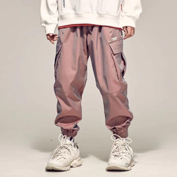 men's pants streetwear cargo men reflective loose hip hop casual mens harem pant harajuku jogger sweatpant trousers, Black
men's pants streetwear cargo men reflective loose hip hop casual mens harem pant harajuku jogger sweatpant trousers, Black