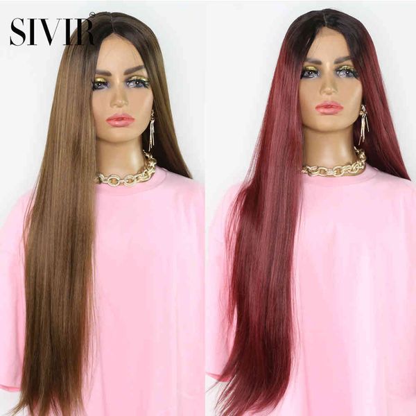 synthetic wigs for black women straight middle part lace hair 28inch cosplay brown color high temperature fiber, Black;brown
synthetic wigs for black women straight middle part lace hair 28inch cosplay brown color high temperature fiber, Black;brown