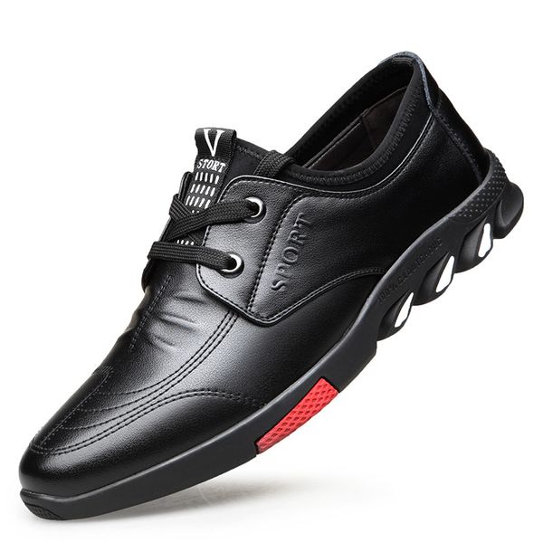 men casual shoes flat fashion autumn spring leather driving loafers low male non-slip outdoor work business comfortable, Black
men casual shoes flat fashion autumn spring leather driving loafers low male non-slip outdoor work business comfortable, Black