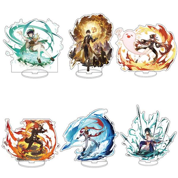 keychains anime figure genshin impact diluc venti klee zhongli cosplay acrylic stand model plate desk decor standing sign figures gift, Silver
keychains anime figure genshin impact diluc venti klee zhongli cosplay acrylic stand model plate desk decor standing sign figures gift, Silver