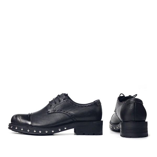 dress shoes real designer leather black derby men lace up rivet cowhide platform luxury office party wedding zapatos 34-45
dress shoes real designer leather black derby men lace up rivet cowhide platform luxury office party wedding zapatos 34-45