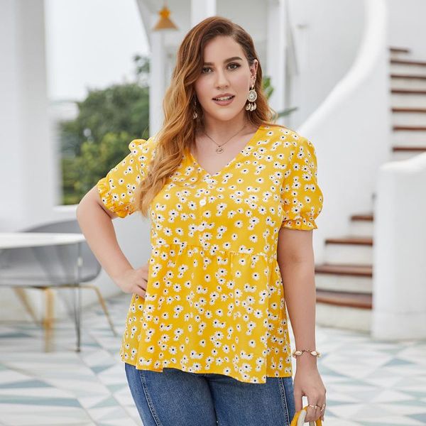 women's blouses & shirts doib plus size blouse shirt floral print o neck puff sleeve 2021 summer office lady elegent xl 2xl 3xl 4xl, White
women's blouses & shirts doib plus size blouse shirt floral print o neck puff sleeve 2021 summer office lady elegent xl 2xl 3xl 4xl, White