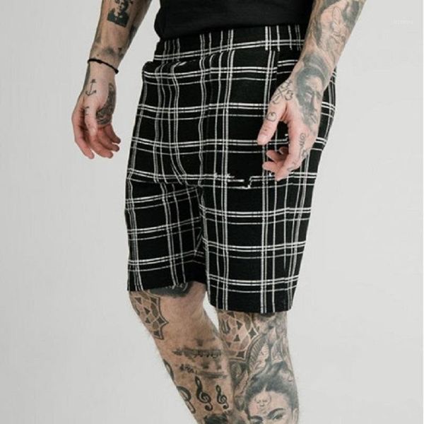 men's shorts 2021 trendy summer striped straight cropped trousers for casual bottom, White;black
men's shorts 2021 trendy summer striped straight cropped trousers for casual bottom, White;black