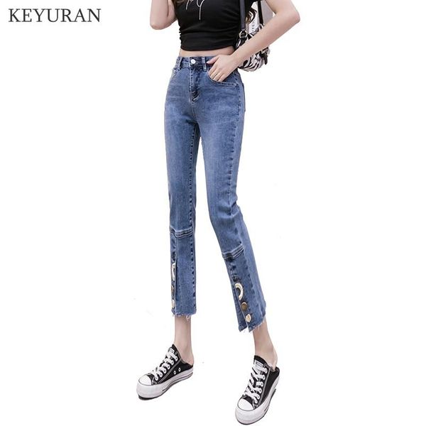 women's jeans 2021 spring summer high waist women split sequins pencil pants denim slim elasticity jean ankle-length, Blue
women's jeans 2021 spring summer high waist women split sequins pencil pants denim slim elasticity jean ankle-length, Blue