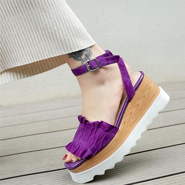 casual shoes women genuine leather wedges high heel roman gladiator sandals female ankle strap open toe platform pumps, Black
casual shoes women genuine leather wedges high heel roman gladiator sandals female ankle strap open toe platform pumps, Black