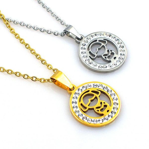pendant necklaces fashion stainless steel boy girl zircon necklace women jewelry golden adjustable chain water drop cute gift, Silver
pendant necklaces fashion stainless steel boy girl zircon necklace women jewelry golden adjustable chain water drop cute gift, Silver