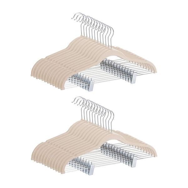 hangers & racks velvet - 20pcs closet organization with clips, non-slip texture ideal for skirts, pants, coats
hangers & racks velvet - 20pcs closet organization with clips, non-slip texture ideal for skirts, pants, coats