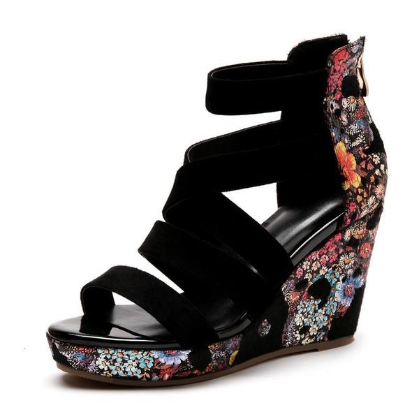 sandals suede leather shoes women hollow out summer zip wedges platform woman prom 9uiv, Black
sandals suede leather shoes women hollow out summer zip wedges platform woman prom 9uiv, Black