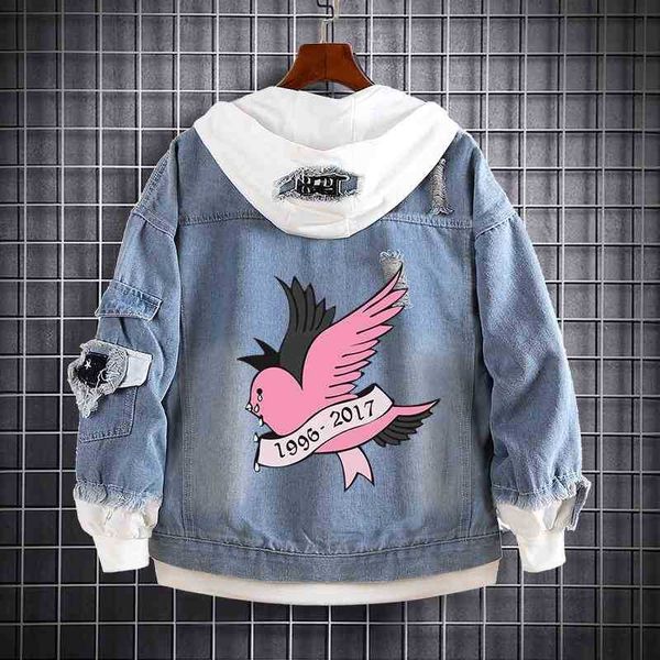 hoodieslil peep rapper street guard men's hooded cry baby hip hop rap cowboy fake two-piece jacket, Black
hoodieslil peep rapper street guard men's hooded cry baby hip hop rap cowboy fake two-piece jacket, Black