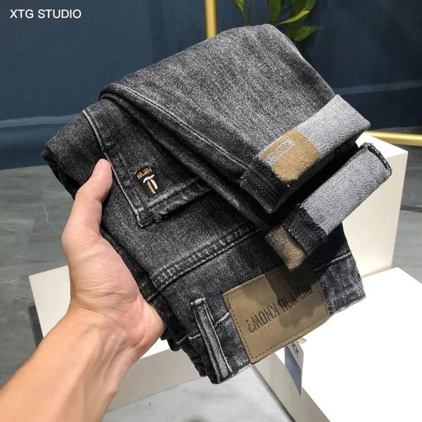 men's jeans spring autumn 2021 smart elastic black business fashion straight regular stretch denim trousers men plus size, Blue
men's jeans spring autumn 2021 smart elastic black business fashion straight regular stretch denim trousers men plus size, Blue