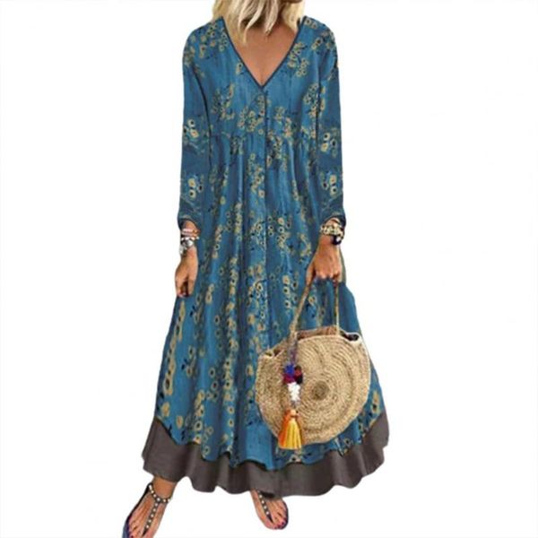 casual dresses women vintage dress pattern print v neck autumn winter fake two piece ruffles hem for vacation street wear vestido, Black;gray
casual dresses women vintage dress pattern print v neck autumn winter fake two piece ruffles hem for vacation street wear vestido, Black;gray