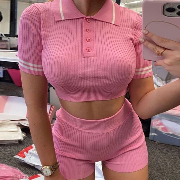 knitted ribbed crop 2 womens tracksuits piece sets slim short sleeve t shirt female set summer streetwear ladies, Gray
knitted ribbed crop 2 womens tracksuits piece sets slim short sleeve t shirt female set summer streetwear ladies, Gray