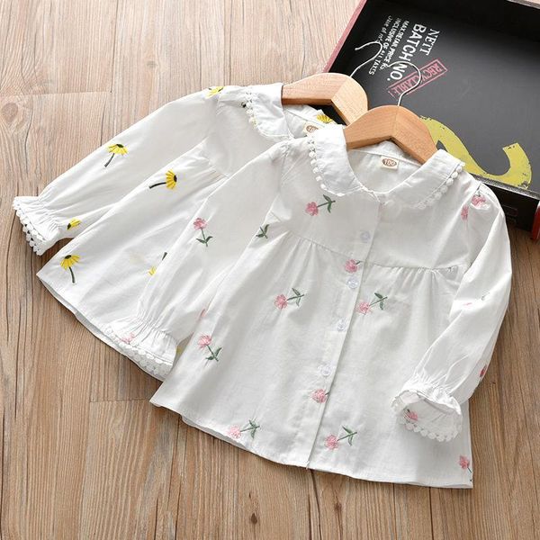 baby girls cotton white soild full embroidery shirts cute children kids blouse clothes, White;black
baby girls cotton white soild full embroidery shirts cute children kids blouse clothes, White;black
