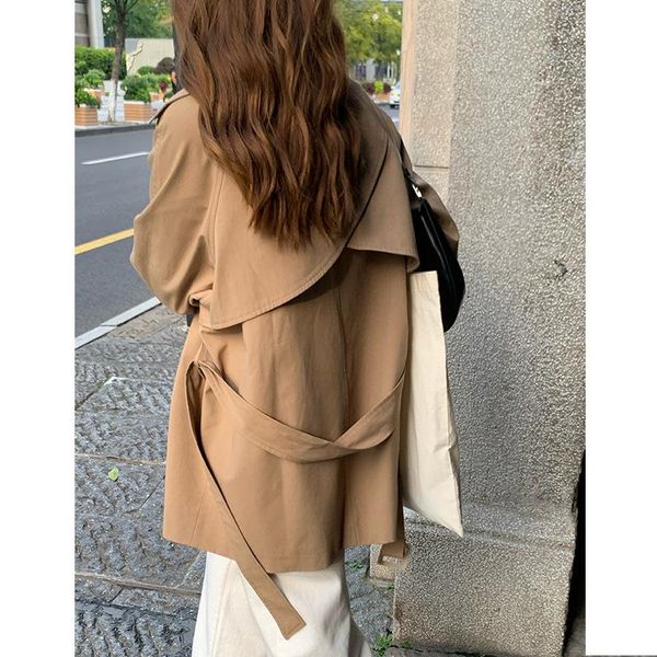 women's trench coats 2021 autumn khaki windbreaker korean loose british coat 7076, Tan;black
women's trench coats 2021 autumn khaki windbreaker korean loose british coat 7076, Tan;black