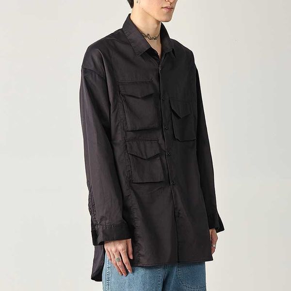 men's casual shirts xs-6xl 2021 men women's clothing fashion multi pocket mercerized cotton loose shirt plus size costumes, White;black
men's casual shirts xs-6xl 2021 men women's clothing fashion multi pocket mercerized cotton loose shirt plus size costumes, White;black