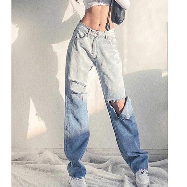 streetwear ripped hole high waist jeans summer women pants casual wide leg denim vintage y2k jeans capris loose trousers 210527, Blue
streetwear ripped hole high waist jeans summer women pants casual wide leg denim vintage y2k jeans capris loose trousers 210527, Blue
