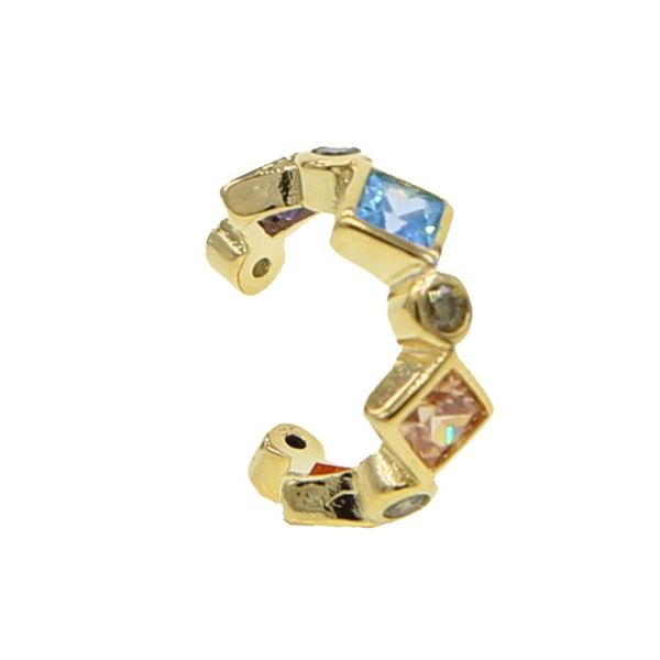 clip-on & screw back 2021 simple temperament rainbow cz gold color geometric clip ear cuff earring no pierced for women luxury bridal weddin, Silver
clip-on & screw back 2021 simple temperament rainbow cz gold color geometric clip ear cuff earring no pierced for women luxury bridal weddin, Silver