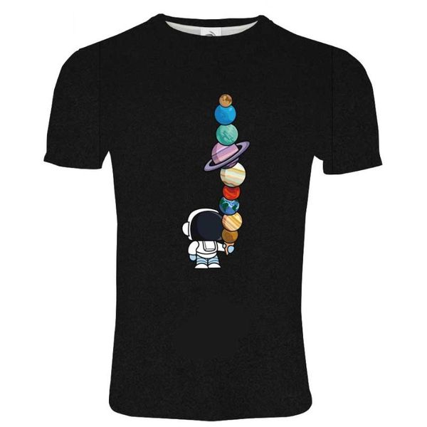 men's t-shirts 2021 summer men cartoon spaceman and planet print tee t-shirt punk casual funny women t-shirt., White;black
men's t-shirts 2021 summer men cartoon spaceman and planet print tee t-shirt punk casual funny women t-shirt., White;black