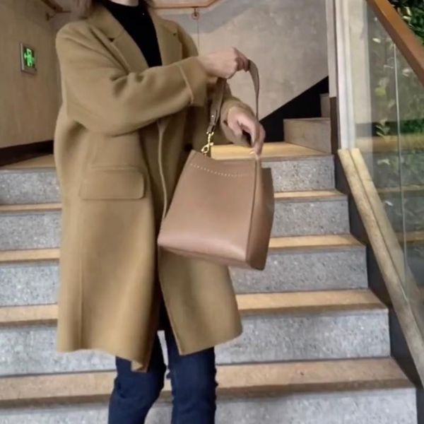 women's wool & blends autumn 2021 coat women spring double breasted coats female outerwear fashion korean clothes casaco feminino gmm49, Black
women's wool & blends autumn 2021 coat women spring double breasted coats female outerwear fashion korean clothes casaco feminino gmm49, Black