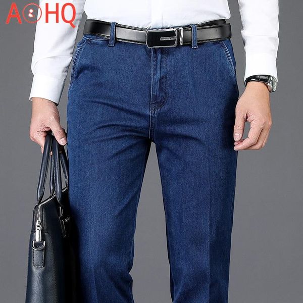 men's pants high waist denim mens straight stretch trouser for male classic style business casual elastic, Black
men's pants high waist denim mens straight stretch trouser for male classic style business casual elastic, Black