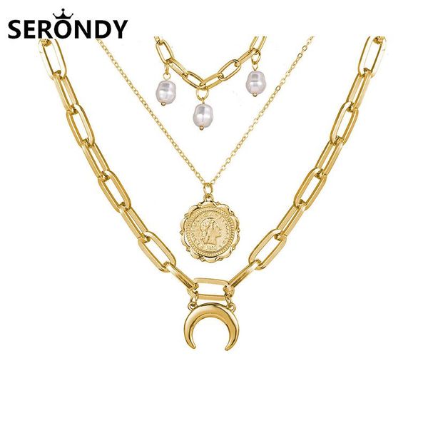 alloy pearl moon multilayer pendant choker necklace for women chain neck chains 2021 trend jewelry friends aesthetic xl10361 chokers, Golden;silver
alloy pearl moon multilayer pendant choker necklace for women chain neck chains 2021 trend jewelry friends aesthetic xl10361 chokers, Golden;silver