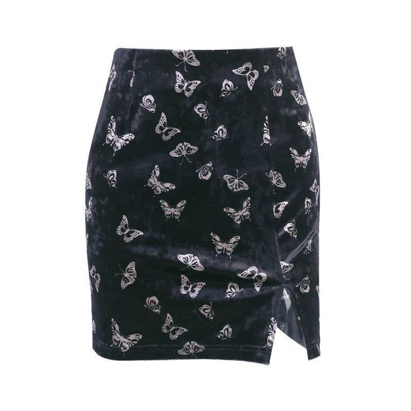 women's ins fashion butterfly print velvet bread hip skirt for women clothes bar party teen girls 2021 skirts gifts, Black
women's ins fashion butterfly print velvet bread hip skirt for women clothes bar party teen girls 2021 skirts gifts, Black