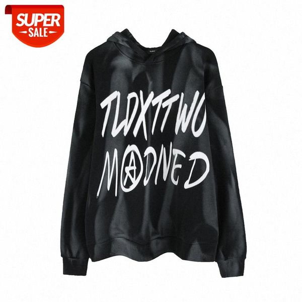 street country tide hip-hop graffiti letter printing hooded sweater men's tie-dye gradient plus velvet pullover #jf6j, Black
street country tide hip-hop graffiti letter printing hooded sweater men's tie-dye gradient plus velvet pullover #jf6j, Black