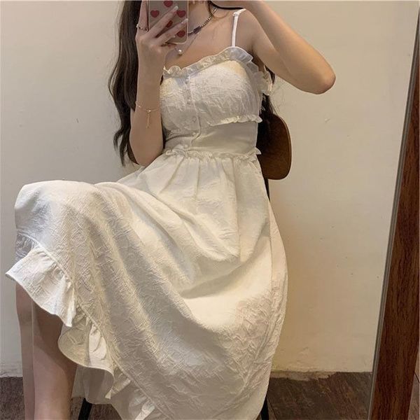 casual dresses 2021 white dress summer robes for women fairy strap tank lace lolita sundress cottagecore elegant temperament y2k, Black;gray
casual dresses 2021 white dress summer robes for women fairy strap tank lace lolita sundress cottagecore elegant temperament y2k, Black;gray