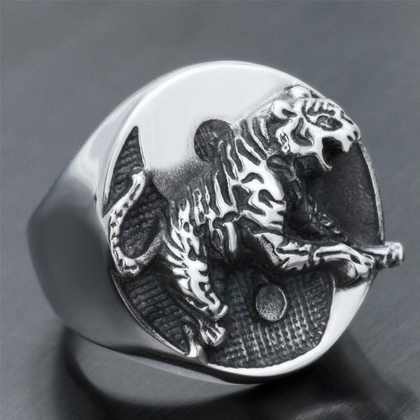 cluster rings fashion tiger animial pattern ring punk stainless steel for men accessories anniversary party gift, Golden;silver
cluster rings fashion tiger animial pattern ring punk stainless steel for men accessories anniversary party gift, Golden;silver