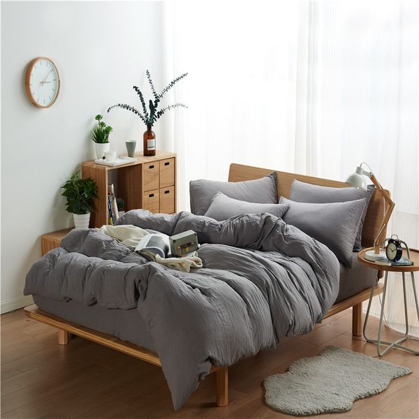 japane solid washed cotton four piece sheet double bedding
japane solid washed cotton four piece sheet double bedding