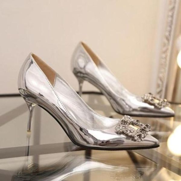 dress shoes women rhinestone wedding pumps bigtree design pointed toe high heels 9cm heel, Black
dress shoes women rhinestone wedding pumps bigtree design pointed toe high heels 9cm heel, Black