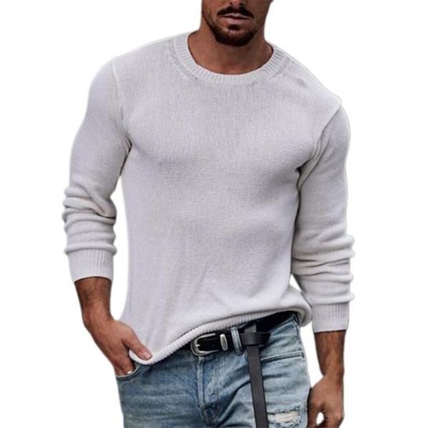 men's sweaters dropautumn sweater solid color knit pullover o-neck men for daily wear, White;black
men's sweaters dropautumn sweater solid color knit pullover o-neck men for daily wear, White;black