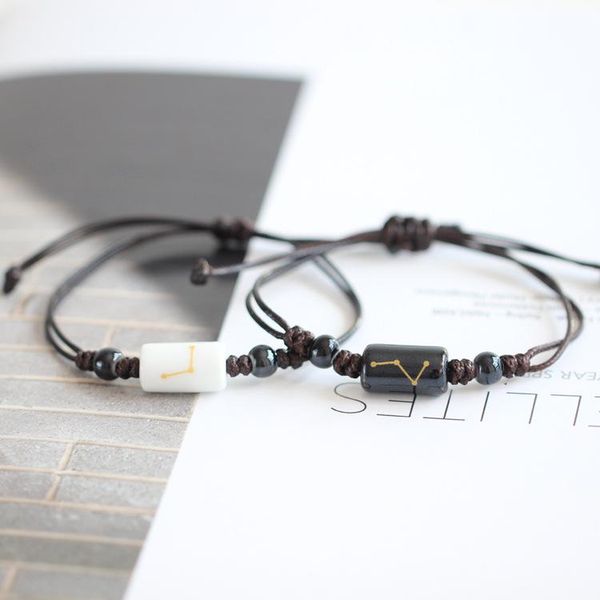 charm bracelets 12 constellation bracelet men women bohemian ceramic accessories chinese style fashion couple sagittarius scorpio gemini tau, Golden;silver
charm bracelets 12 constellation bracelet men women bohemian ceramic accessories chinese style fashion couple sagittarius scorpio gemini tau, Golden;silver