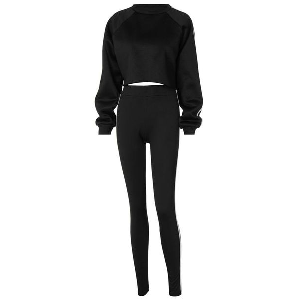 women's running jogger tracksuit 2 piece set 2021 autumn casual loose long sleeve crop high waist trousers yoga outfit gym clothing, White;black
women's running jogger tracksuit 2 piece set 2021 autumn casual loose long sleeve crop high waist trousers yoga outfit gym clothing, White;black