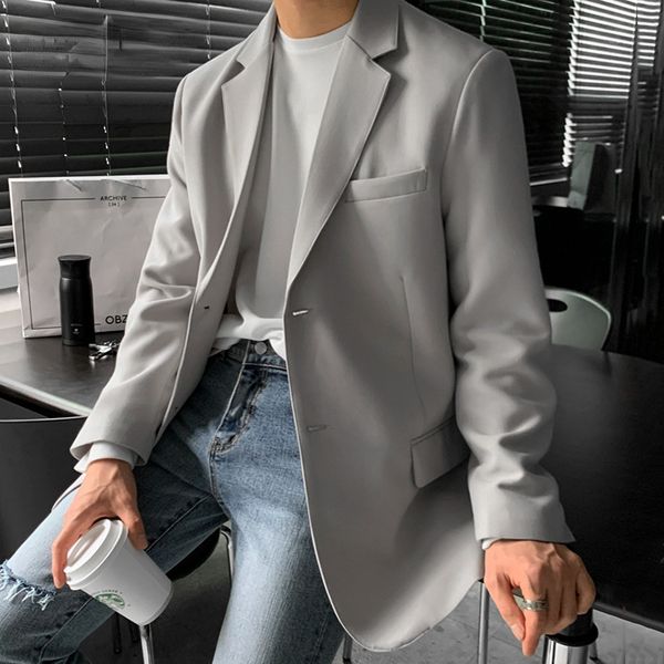 menswear korean style temperament blazer men's autumn 2021 new loose notched single breasted long sleeve suit jacket tide, White;black
menswear korean style temperament blazer men's autumn 2021 new loose notched single breasted long sleeve suit jacket tide, White;black