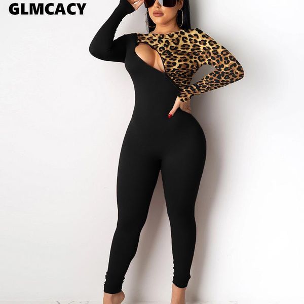 women's jumpsuits & rompers women cut out stretchy jumpsuit long sleeve leopard skinny womens patchwork club outfits overalls, Black;white
women's jumpsuits & rompers women cut out stretchy jumpsuit long sleeve leopard skinny womens patchwork club outfits overalls, Black;white