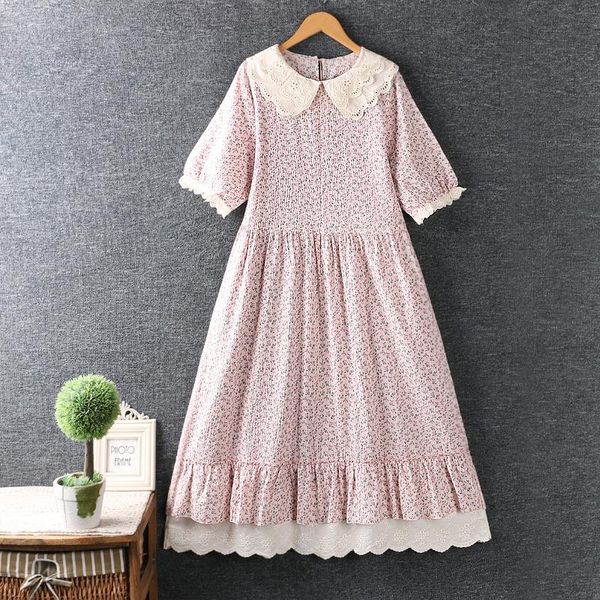 casual dresses summer sweet japan style fresh double layer floral dress short sleeve loose midi gl6912, Black;gray
casual dresses summer sweet japan style fresh double layer floral dress short sleeve loose midi gl6912, Black;gray