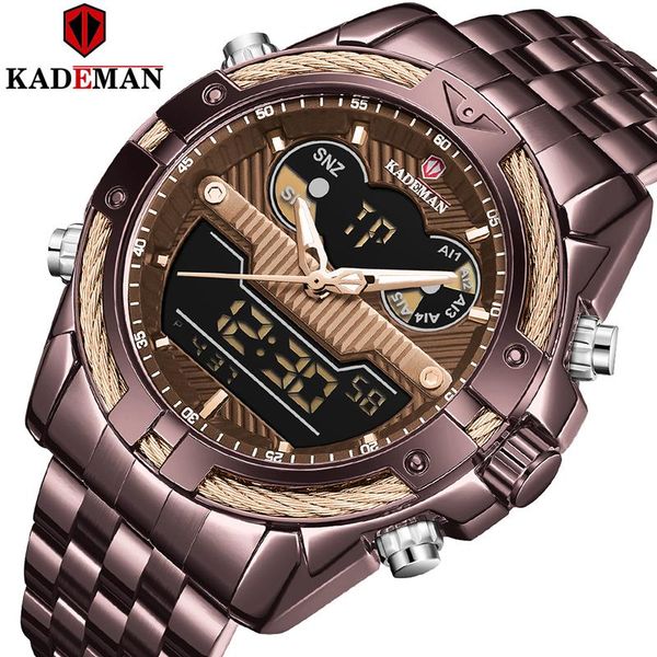wristwatches kademan luxury watch men stainless steel brand quartz sport men's watches waterproof wristwatch calender relogio masculino, Slivery;brown
wristwatches kademan luxury watch men stainless steel brand quartz sport men's watches waterproof wristwatch calender relogio masculino, Slivery;brown