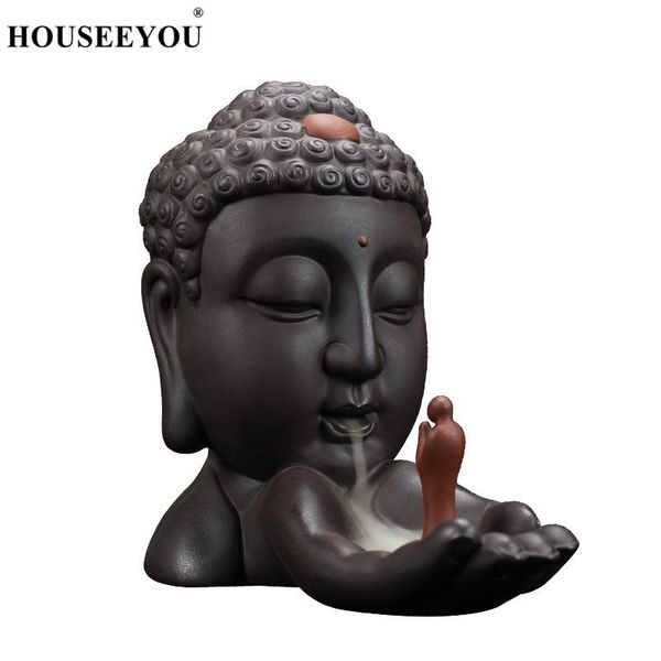 fragrance lamps houseeyou backflow incense burner ceramic buddha holder home decor buddhist censer + 20pcs cones
fragrance lamps houseeyou backflow incense burner ceramic buddha holder home decor buddhist censer + 20pcs cones