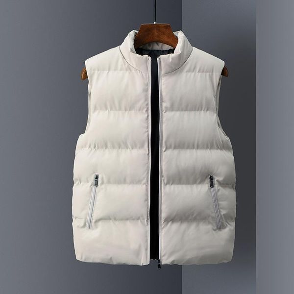 men's vests 2021 down cotton vest teenagers stand collar solid color zipper thermal, Black;white
men's vests 2021 down cotton vest teenagers stand collar solid color zipper thermal, Black;white